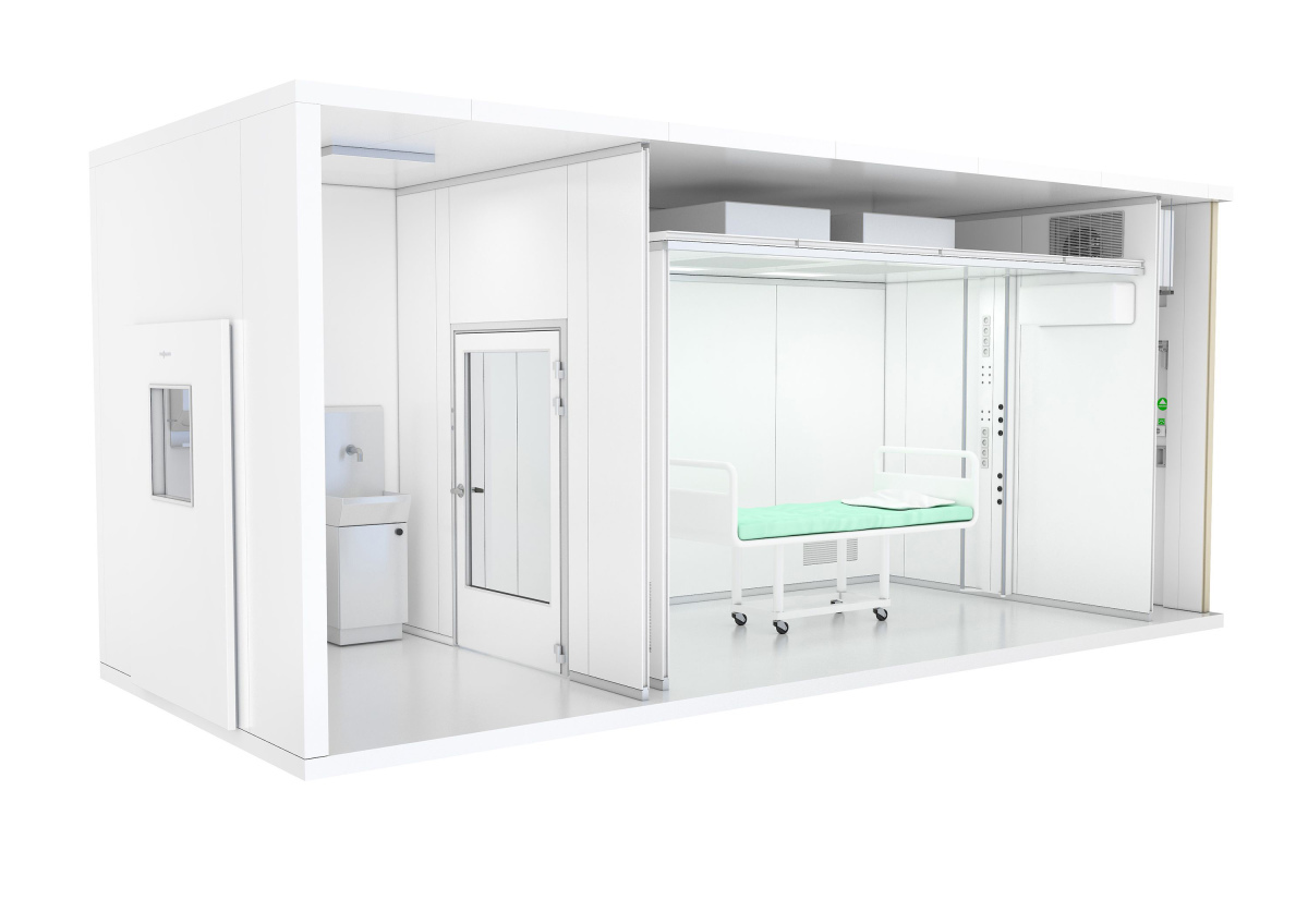 modular aufgebaute und mobile Intensivpflegestation (ICU) 