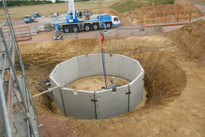  Aufbau des Betoneisspeichers nach Abschluss der Wandmontage 