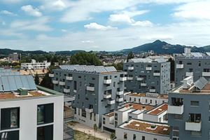  Solare Einspeisung in das Niedertemperaturnetz des Salzburger Stadtteils Lehen. 