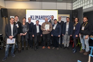  Der Klimahouse Startup Award 2018 prämiert nachhaltige Technologien für intelligentes Bauen mit Blick auf Mensch und Natur. Der Award ist mit 20.000 € dotiert.  