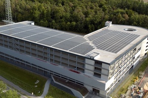  Die PV-Anlage auf einem Parkhaus in Graben-Neudorf mit 1.742 Modulen verfügt über eine Leistung von 510 kWp.
(Foto: Wirsol) 