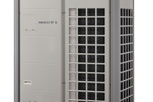  Das im VRF-Klimasystem ?Multi V 5? integrierte ?Dual Sensing?-Modul erlaubt die gleichzeitige Messung von Raumtemperatur und -feuchte. 