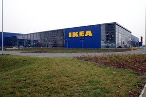  Wird mit der Abwärme aus der Berliner Kanalisation via Wärmepumpe beheizt: IKEA in Berlin-Lichtenberg.  
