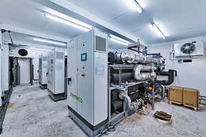  Lange Zeit wurden im Schlachthof Zürich Wärme und Kälte für den Schlachthofbetrieb getrennt erzeugt. Seit 2013 produzieren drei „thermeco2“-Hochtemperatur-Wärmepumpen aus der Niedertemperatur-Abwärme von NH3-Kältemaschinen und aus der Drucklufterzeugung (Gesamtleistung 800 kW) Wärmeenergie mit Temperaturen von bis zu 90 °C für die Trinkwassererwärmung, die Raumheizung und die Speisewasservorwärmung. Ziel ist die Vermeidung von fossilen Brennstoffen, von CO2-Emissionen sowie die Reduzierung des Energieverbrauchs.  