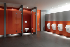  Waschtische, WCs und Urinale von Keramag bieten anspruchsvolles Design, hohen Komfort und langlebige Zuverlässigkeit. Klare Designakzente setzt etwa die eckige Form von „Renova Nr. 1 Plan“ – die Serie überzeugt auch im turbulenten Schulalltag. 