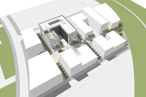  Das Gebäude entsteht im Cluster E „Optische Technologien“ auf dem Campus Melaten der RWTH Aachen. 