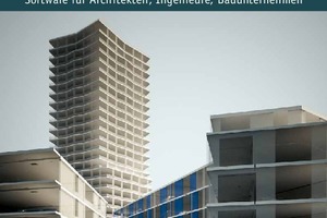  Das Titelbild von Computer Spezial 2/2017 zeigt ein Rendering des Limmat Tower in Dietikon bei Zürich, der mit „Allplan Engineering“ komplett in 3D bewehrt wurde. 