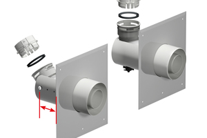  Detailansicht der „Flex“-Anschlussblende  