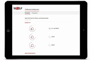  Mit dem 2-Minuten-Konfigurator ist eine schnelle Konfiguration möglich. 