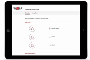  Mit dem 2-Minuten-Konfigurator ist eine schnelle Konfiguration möglich. 