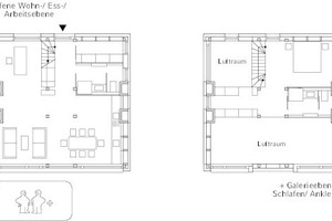  Grundrisse Nutzungsszenariozusätzliche Galerieebene im 1. OG  