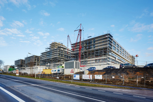  Nach rund zwei Jahren Bauzeit wurde Ende 2016 der erste Bauabschnitt des neuen „Klinikums am Gesundbrunnen“ in Heilbronn eröffnet.  