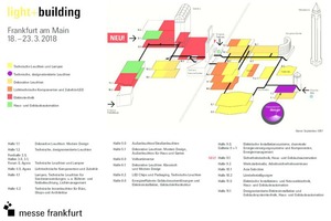  Geländeplan zur Light+Building 2018 