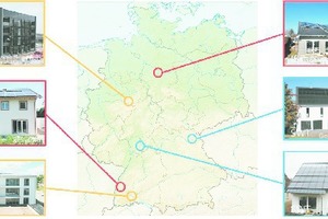  Standorte der im Projekt untersuchten Gebäude(inklusive der für die Untersuchun­gen zuständigen Institution) 