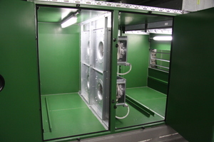  Die Ventilatorwand wurde als Retrofit in eine bestehendes RLT-Gerät eingebaut. 