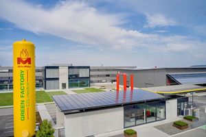  Die CO2-neutrale Fabrik„Green Factory“ der Alois Müller GmbH ist eine ausgezeichnete Idee, findet auch das Handelsblatt und zeichnete das Projekt in der Kategorie Industrie im Jahr 2020/2021 aus.  