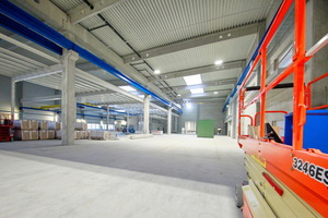  Blick in die neuen Fertigungshallen der Green Factory 2.0 in Ungerhausen.  