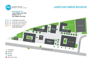  Der Campus der Hochschule Ruhr West auf dem ehemaligen Rangierbahnhof in Mülheim wurde Ende 2015 fertiggestellt und im Februar 2016 bezogen.  