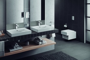  „Cube“ ist die dritte Keramiklinie aus dem Hause Grohe und umfasst ... 