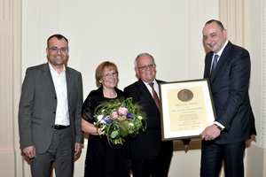  Dr. Klaus Menge, Renate Richter, Norbert Richter und BTGA-Präsident Hermann Sperber 
