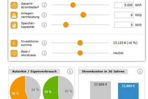  Der Landesverband Franken der Deutschen Gesellschaft für Sonnenenergie (DGS Franken) hat ein webbasiertes und kostenloses Rechentool entwickelt, mit dem sich der Autarkiegrad und die Wirtschaftlichkeit einer Photovoltaikanlage schnell und einfach ermitteln lässt.  