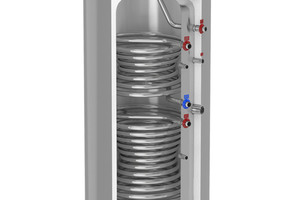  Das zentrale Heizwasser wird dem Speicher über einen Wärmeübertrager zugeführt und hält so seinen Inhalt auf Temperatur. Die Ausführung „Duo HSL-E Solar“ ist aus korrosionsbeständigem und somit hygienisch einwandfreiem Edelstahl. 