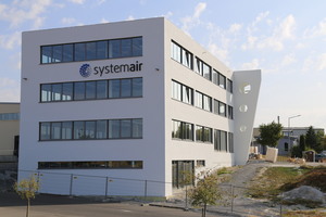  Systemair GmbH: Das neue Büro- und Kantinengebäude stellt die Weichen für das geplante Wachstum der Systemair GmbH. Hier der aktuelle Baufortschritt.
Foto: Systemair 