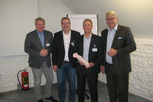  1. ITGA Wirtschaftsforum mit (v.l.n.r.) Andreas Cloer, Bernd Pieper, Daniel Wittoesch und Martin Everding 