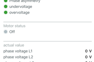  Darstellung der Netzparameter am Smartphone 