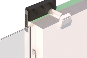  Das Laibungselement „ZLA LE“ lenkt die Zuluft innerhalb des Wärmedämmverbundsystems um 90° in die Fensterlaibung. 