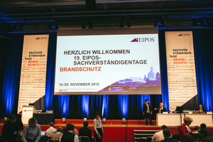  Am 19. und 20. November 2018 trafen sich rund 950 Brandschutzexperten aus Deutschland, Österreich und der Schweiz im Congress Center Dresden zu den EIPOS-Sachverständigentagen Brandschutz.  