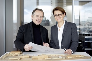  Die Geschäftsführung von ATP Frankfurt: Ulf Bambach, Geschäftsführer/Architekten, und Solveig Hillebrecht, Geschäftsführung/Ingenieure 