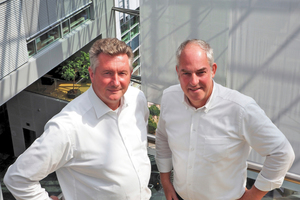  Klaus Heubach (links) von der BHS gemeinsam mit Matthias Tietgen von der Condair Systems 