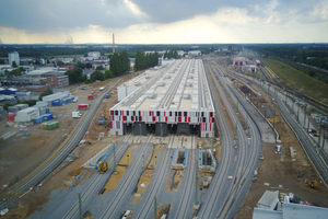  Nach rund 15 Monaten Bauzeit wurde das neue ICE-Werk in Köln-Nippes im Juni 2018 in Betrieb genommen.  