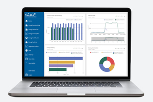  Im Kiosk-Modus können die wichtigsten Energieverbraucher auf der Grundlage einer rotierenden Sequenz von Energie-Dashboard-Seiten überwacht werden. 