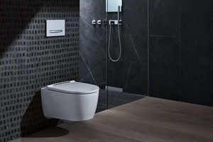  Erweiterten Komfort bietet das „ONE“-WC in Kombination mit dem „DuoFresh“-Modul zur Geruchsabsaugung. 
