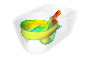  Die „TurboFlush“-Spültechnik ist eine besondere Ingenieursleistung: Der Wasserstrom vollzieht eine spiralförmige Bewegung und spült dadurch die Keramik gründlicher und leiser aus als ein herkömmliches WC. 