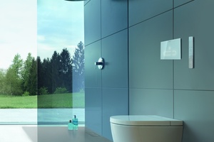  Alle Komponenten im Dusch-WC „SensoWash Starck f“ &nbsp;wurden so optimiert, dass die gesamte Technik „unsichtbar“ im Keramikkörper Platz findet. 