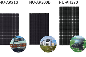  Drei PV-Module der „NU“-Serie  