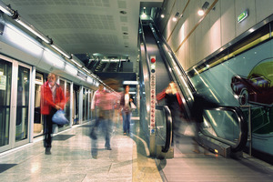  Rolltreppen aus Edelstahl Rostfrei halten in stark frequentierten U-Bahnhöfen, was ihre Optik verspricht. 