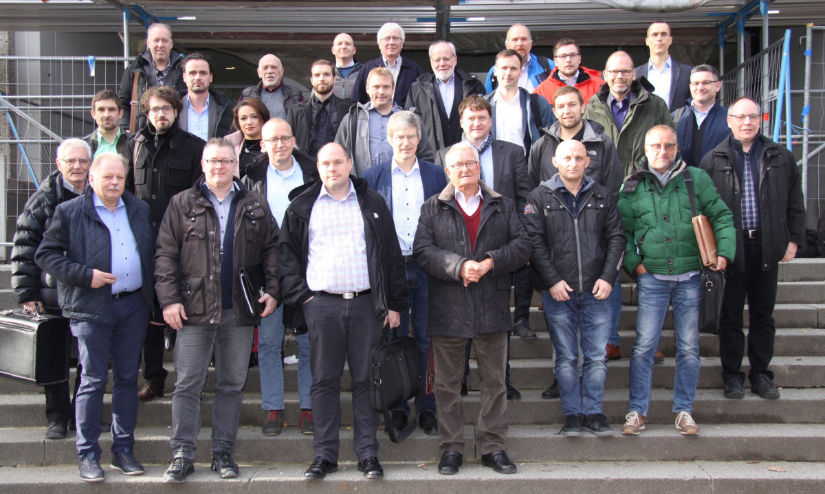 Teilnehmer des Eisbrei-Treffens in Karlsruhe