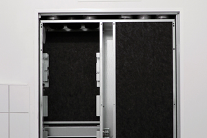  Geräuschlos und unsichtbar lüften: Die „KWL MultiZoneBox“ wird mit Trockenbauwänden verkleidet. 