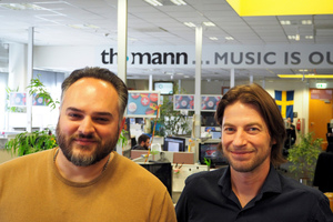  Eddi Isaakjan (links) und Eric Fontana führen das Callcenterteam von Thomann. 