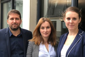  Das Team von Eurovent Market Intelligence (EMI) mit (v.l.n.r.) Yannick Cotrelle, Inna Collet und Anaïs Hamon stellte sich den Fragen der Redaktion 