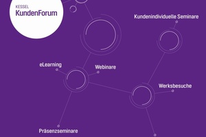  Neben einem umfangreichen Veranstaltungsprogramm mit Präsenzseminaren, Webinaren und eLearning-Angeboten bietet das KundenForum auch individuell auf den Kundenbedarf zugeschnittene Seminare an. 