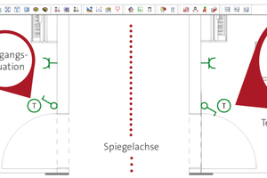  Die Spiegelfunktion stellt sicher, dass Symbole und Objekte selbst bei vielfacher Wiederholung des Spiegelvorgangs stets korrekt dargestellt werden. 