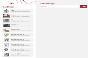  Über die neue DDS-CAD-Startseite können Projekte komfortabel geöffnet, gesucht oder angelegt werden. 
