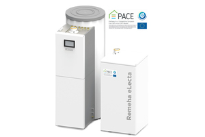  Remeha unterstützt die PACE-Initia­tive und will die effiziente Brennstoffzellentechnologie dadurch breiter in den Markt bringen. Das hier dargestellte „eLecta“-System wird auch auf den Frühjahrsmessen zu sehen sein. 