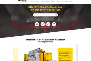  Der Bereich Technische Isolierung von Isover ist mit einer rundum neu gestalteten Website online.  