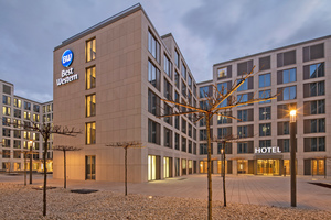  Das neue Best Western Hotel in Wiesbaden befindet sich im laufenden Prozess einer LEED-Zertifizierung. 